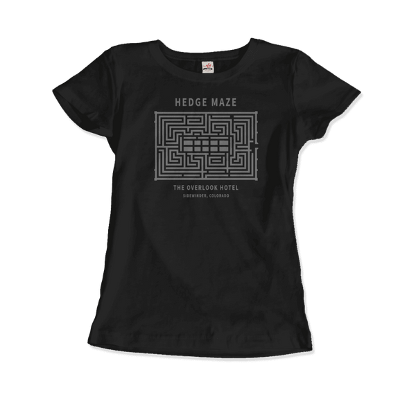 Hedge Maze The Overlook Hotel - The Shinning Movie T-Shirt - Women / Black / Small - T-Shirt