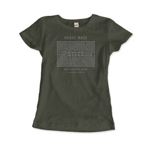 Hedge Maze The Overlook Hotel - The Shinning Movie T-Shirt - Women / City Green / Small - T-Shirt
