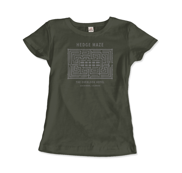 Hedge Maze The Overlook Hotel - The Shinning Movie T-Shirt - Women / City Green / Small - T-Shirt