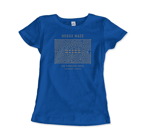 Hedge Maze The Overlook Hotel - The Shinning Movie T-Shirt - Women / Royal Blue / Small - T-Shirt