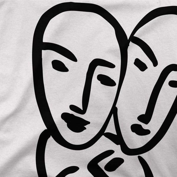 Henri Matisse Apollinaire Three Heads to Friendship 1952 Art T-Shirt - [variant_title] by Art-O-Rama