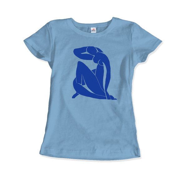 Henri Matisse Blue Nude 1952 Artwork T-Shirt - Women / Light Blue / Small by Art-O-Rama