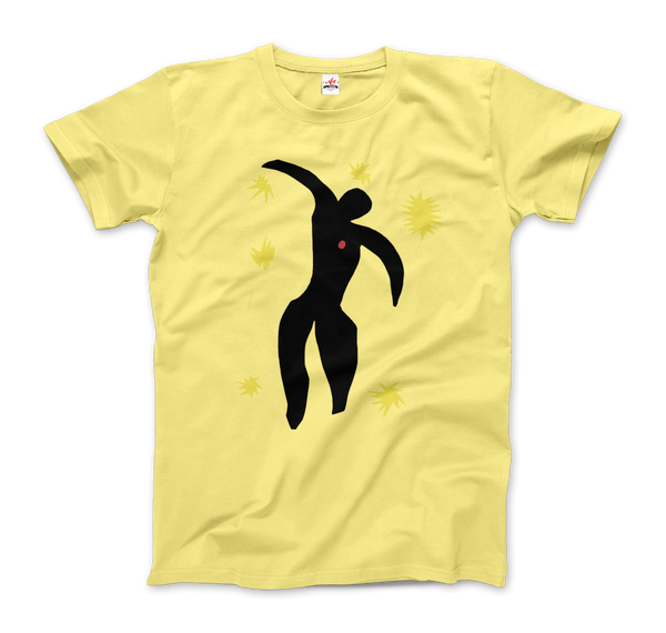 Henri Matisse Icarus Plate VIII from the Illustrated Book "Jazz" 1947 T-Shirt - Men / Spring Yellow / Small by Art-O-Rama