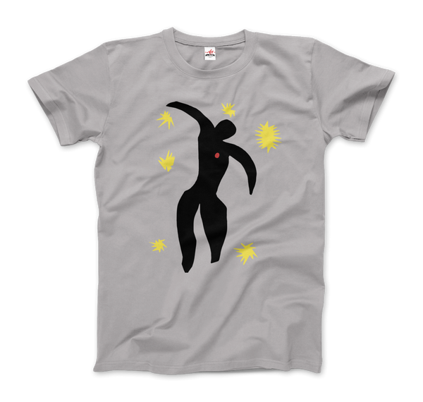 Henri Matisse Icarus Plate VIII from the Illustrated Book "Jazz" 1947 T-Shirt - Men / Silver / Small by Art-O-Rama