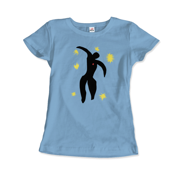 Henri Matisse Icarus Plate VIII from the Illustrated Book "Jazz" 1947 T-Shirt - Women / Light Blue / Small by Art-O-Rama