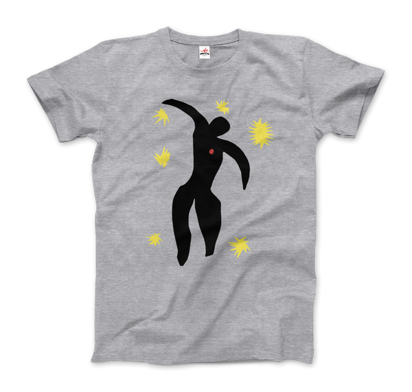 Henri Matisse Icarus Plate VIII from the Illustrated Book "Jazz" 1947 T-Shirt - Men / Heather Grey / Small by Art-O-Rama