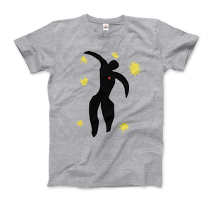 Henri Matisse Icarus Plate VIII from the Illustrated Book "Jazz" 1947 T-Shirt - Men / Heather Grey / Small by Art-O-Rama
