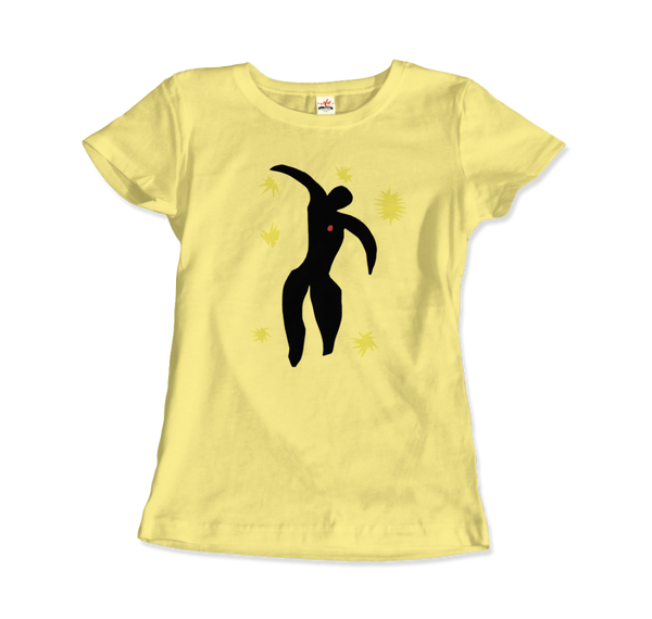 Henri Matisse Icarus Plate VIII from the Illustrated Book "Jazz" 1947 T-Shirt - Women / Spring Yellow / Small by Art-O-Rama