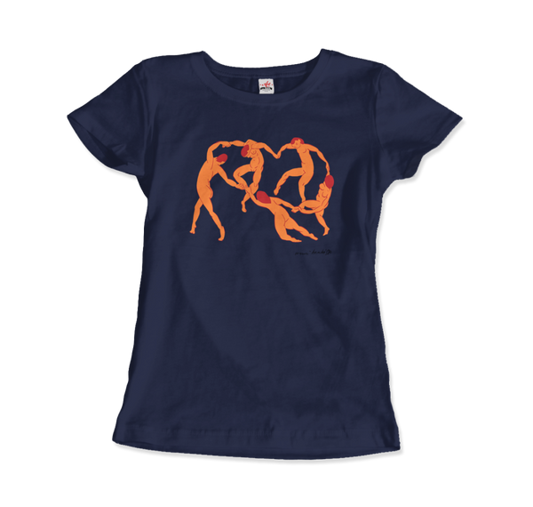 Henri Matisse La Danse I (The Dance) 1909 Artwork T-Shirt - Women / Navy / Small by Art-O-Rama