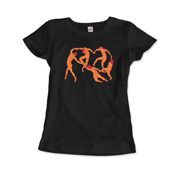 Henri Matisse La Danse I (The Dance) 1909 Artwork T-Shirt - Women / Black / Small by Art-O-Rama