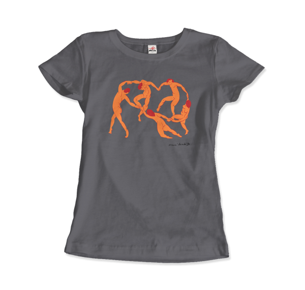 Henri Matisse La Danse I (The Dance) 1909 Artwork T-Shirt - Women / Charcoal / Small by Art-O-Rama
