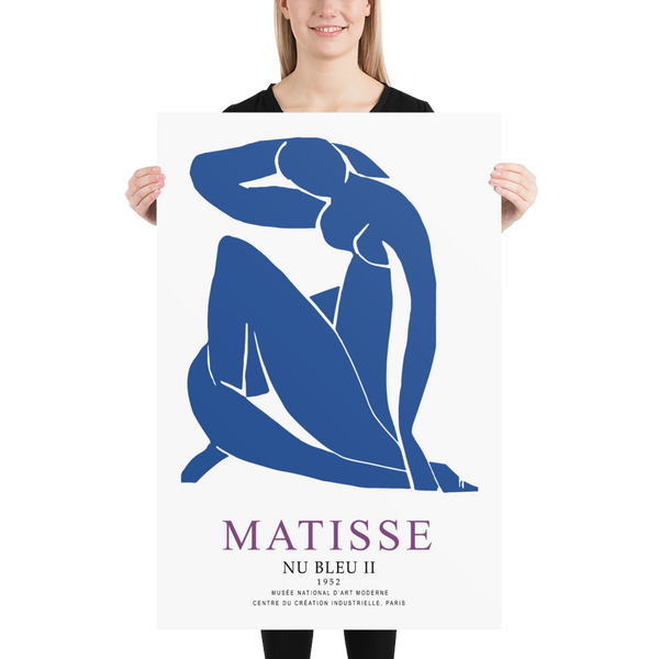 Henri Matisse Nu Bleu II (Blue Nude II) 1952 Artwork Poster - Poster