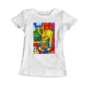Henri Matisse The Cat With Red Fishes 1914 Artwork T-Shirt - Women / White / Small by Art-O-Rama