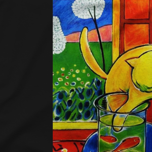 Henri Matisse The Cat With Red Fishes 1914 Artwork T-Shirt - [variant_title] by Art-O-Rama