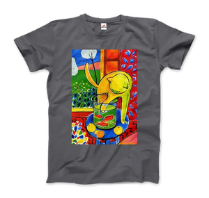 Henri Matisse The Cat With Red Fishes 1914 Artwork T-Shirt - Men / Charcoal / Small by Art-O-Rama