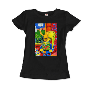 Henri Matisse The Cat With Red Fishes 1914 Artwork T-Shirt - Women / Black / Small by Art-O-Rama