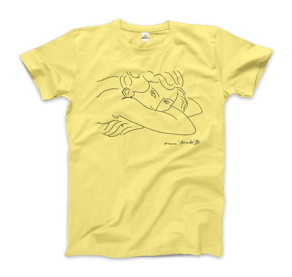 Henri Matisse Young Woman With Face Buried in Arms Artwork T-Shirt - Men / Spring Yellow / Small by Art-O-Rama