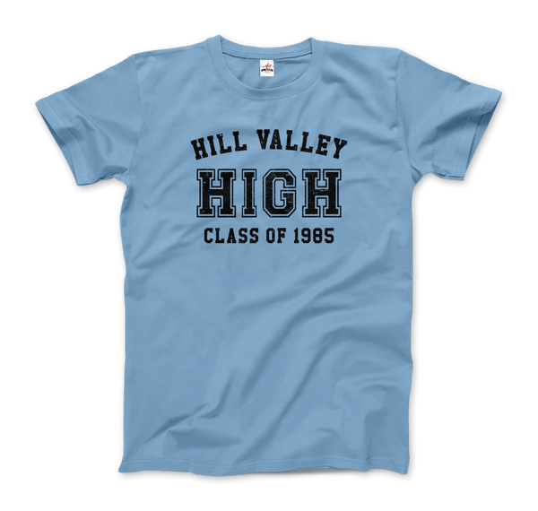 Hill Valley High School Class of 1985 - Back to the Future T-Shirt - Men / Light Blue / Small by Art-O-Rama