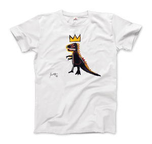 Jean-Michel Basquiat Pez Dispenser (Dinosaur) 1984 Artwork T-Shirt - Men / White / Small - T-Shirt