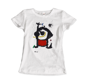 Joan Miro Bethsabee 1972 Artwork T-Shirt - Women / White / Small by Art-O-Rama