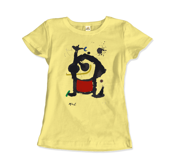 Joan Miro Bethsabee 1972 Artwork T-Shirt - Women / Spring Yellow / Small by Art-O-Rama