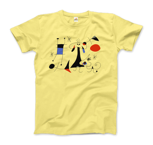 Joan Miro El Sol (The Sun) 1949 Artwork T-Shirt - Men / Spring Yellow / Small by Art-O-Rama