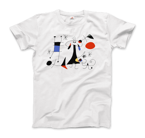 Joan Miro El Sol (The Sun) 1949 Artwork T-Shirt - Men / White / Small by Art-O-Rama