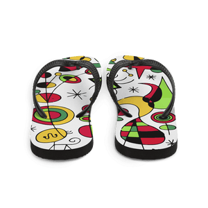Joan Miro Peces de Colores (Colorful Fish) Artwork Flip-Flops - Flip-Flops