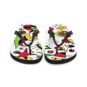 Joan Miro Peces de Colores (Colorful Fish) Artwork Flip-Flops - Flip-Flops