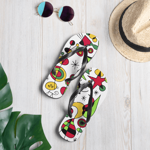 Joan Miro Peces de Colores (Colorful Fish) Artwork Flip-Flops - Flip-Flops