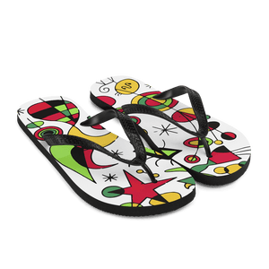 Joan Miro Peces de Colores (Colorful Fish) Artwork Flip-Flops - Flip-Flops