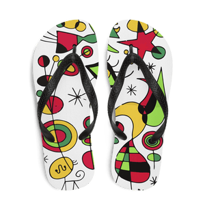 Joan Miro Peces de Colores (Colorful Fish) Artwork Flip-Flops - Flip-Flops