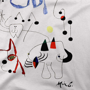 Joan Miro Woman Dreaming of Escape 1945 Artwork T-Shirt - [variant_title] by Art-O-Rama