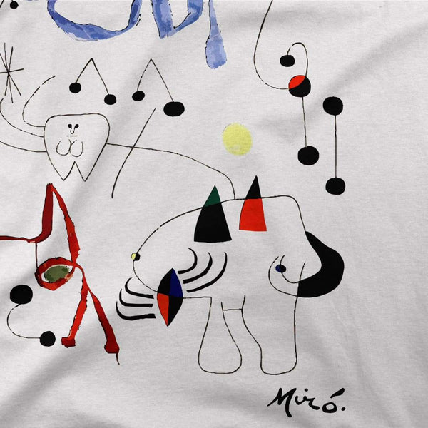Joan Miro Woman Dreaming of Escape 1945 Artwork T-Shirt - [variant_title] by Art-O-Rama