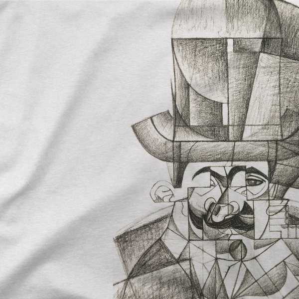 Juan Gris Man with Opera Hat 1912 Artwork T-Shirt - [variant_title] by Art-O-Rama