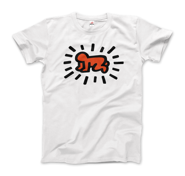 Keith Haring Radiant Baby Icon, 1990 Street Art T-Shirt - Men / White / Small by Art-O-Rama