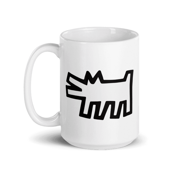 Keith Haring The Barking Dog Icon 1990 Street Art Mug - 15oz (444mL) - Mug