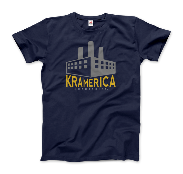 Kramerica Industries, Cosmo Kramer Seinfeld T-Shirt - Men / Navy / Small by Art-O-Rama