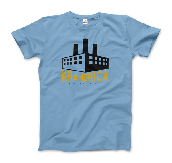 Kramerica Industries, Cosmo Kramer Seinfeld T-Shirt - Men / Light Blue / Small by Art-O-Rama