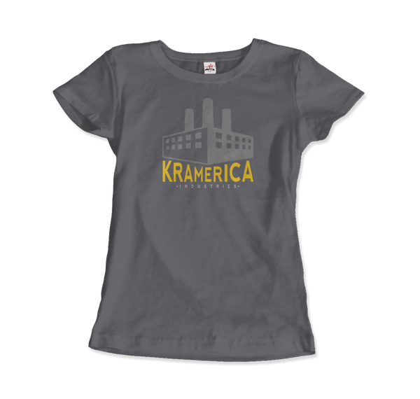Kramerica Industries, Cosmo Kramer Seinfeld T-Shirt - Women / Charcoal / Small by Art-O-Rama