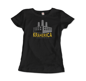 Kramerica Industries, Cosmo Kramer Seinfeld T-Shirt - Women / Black / Small by Art-O-Rama