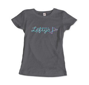 Leisure Suit Larry 1987, Lefty's Bar Logo T-Shirt - Women / Charcoal / Small by Art-O-Rama