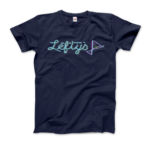 Leisure Suit Larry 1987, Lefty's Bar Logo T-Shirt - Men / Navy / Small by Art-O-Rama