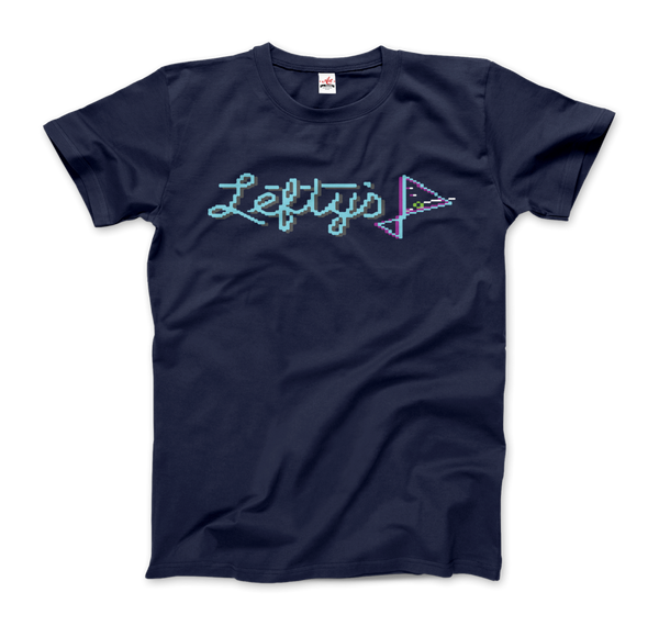 Leisure Suit Larry 1987, Lefty's Bar Logo T-Shirt - Men / Navy / Small by Art-O-Rama
