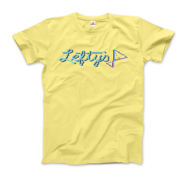 Leisure Suit Larry 1987, Lefty's Bar Logo T-Shirt - Men / Spring Yellow / Small by Art-O-Rama