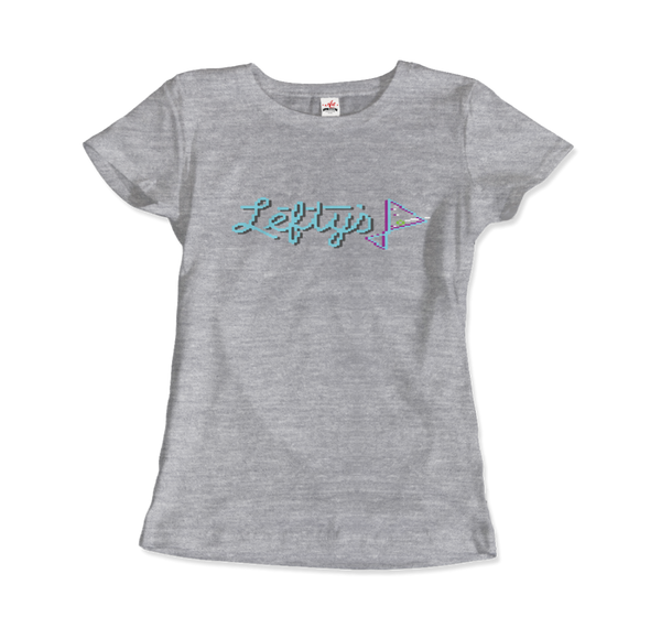 Leisure Suit Larry 1987, Lefty's Bar Logo T-Shirt - Women / Heather Grey / Small by Art-O-Rama