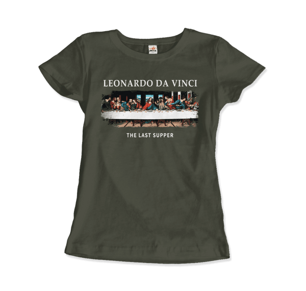 Leonardo Da Vinci - The Last Supper Artwork T-Shirt - Women / City Green / Small - T-Shirt