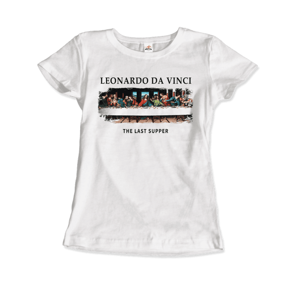 Leonardo Da Vinci - The Last Supper Artwork T-Shirt - Women / White / Small - T-Shirt