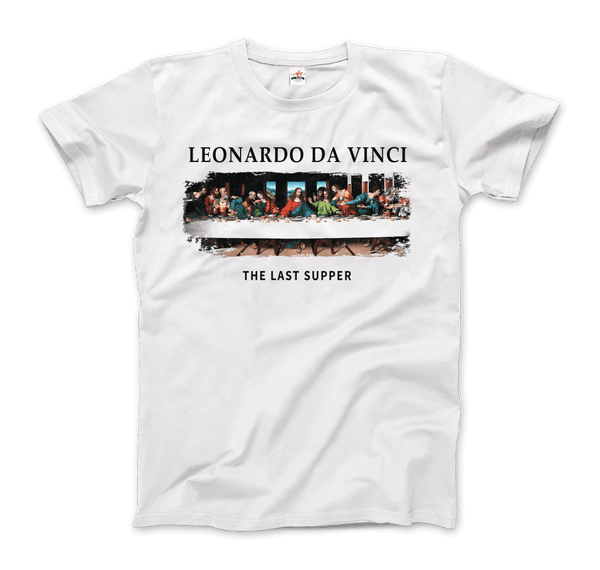 Leonardo Da Vinci - The Last Supper Artwork T-Shirt - Men / White / Small - T-Shirt