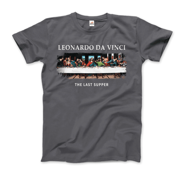 Leonardo Da Vinci - The Last Supper Artwork T-Shirt - Men / Charcoal / Small - T-Shirt